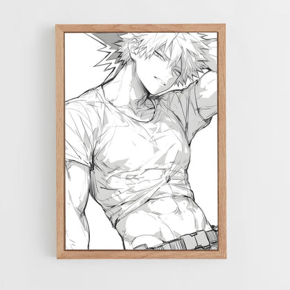 ap-katsuki bakugo-6 cadre Bois clair