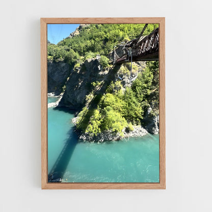 ap-kawarau gorge bridge-1 cadre Bois clair