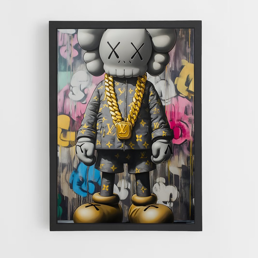 ap-kaws-10 cadre Noir