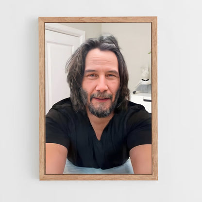 ap-keanu reeves-3 cadre Bois clair