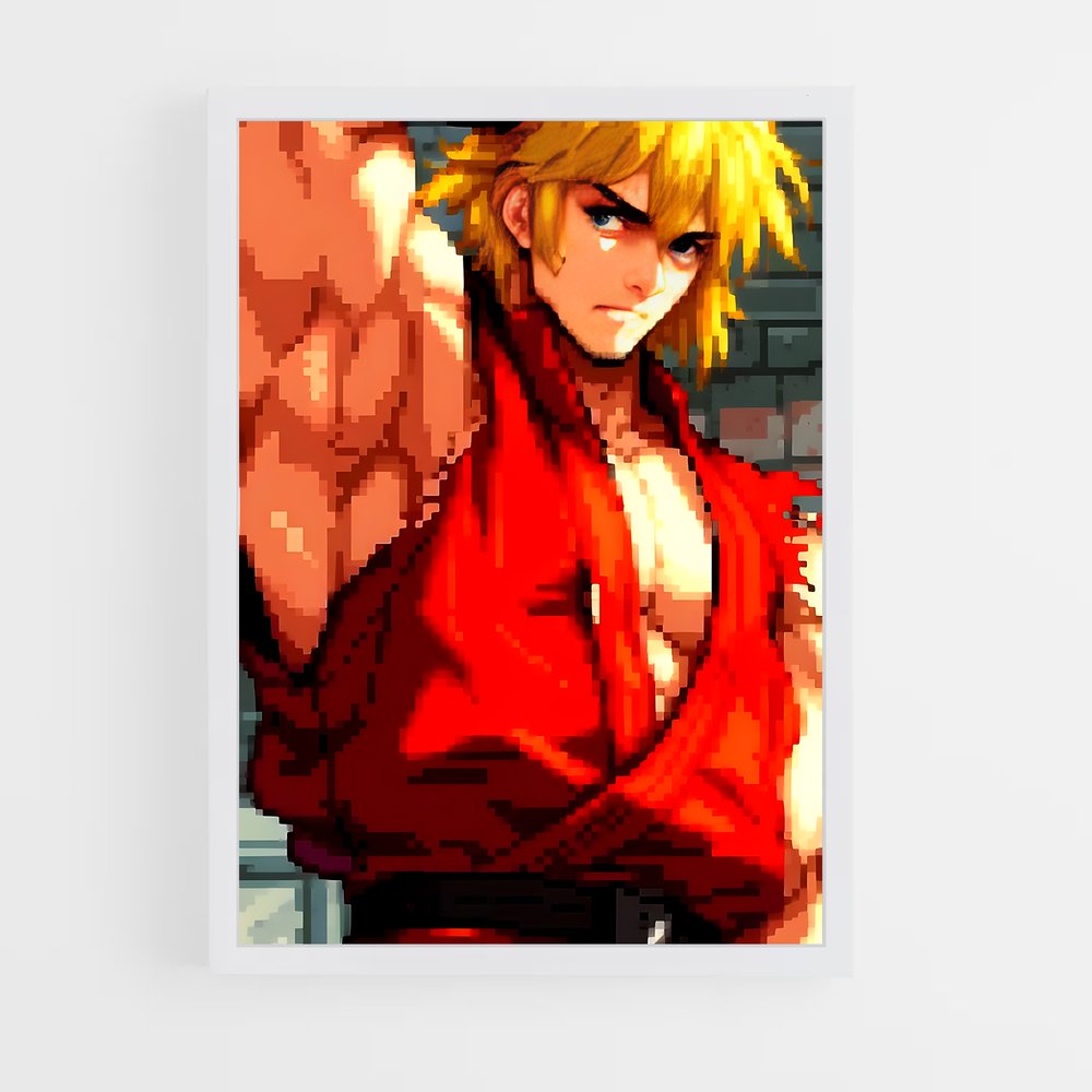 ap-ken street fighter-2 cadre Blanc