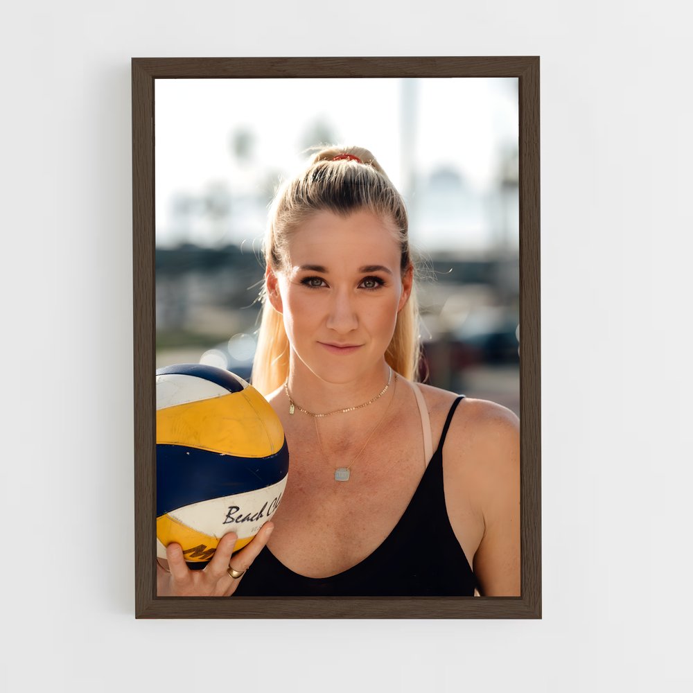 ap-kerri walsh jennings-1 cadre Bois foncé