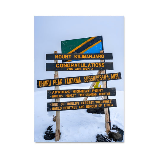 Poster Sommet du Kilimanjaro