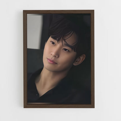 ap-kim soo-hyun-3 cadre Bois foncé
