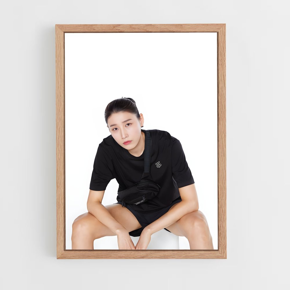 ap-kim yeon-koung-5 cadre Bois clair