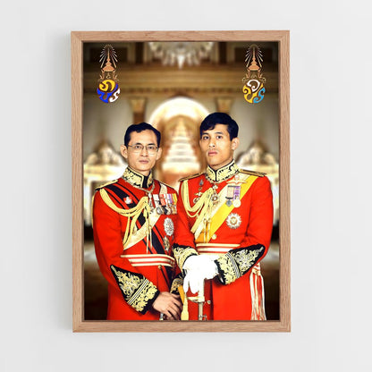 ap-king maha vajiralongkorn-5 cadre Bois clair