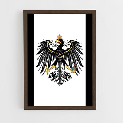 ap-kingdom of prussia flag-1 cadre Bois foncé