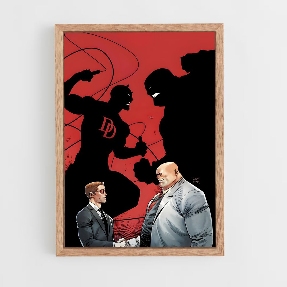 ap-kingpin daredevil-1 cadre Bois clair