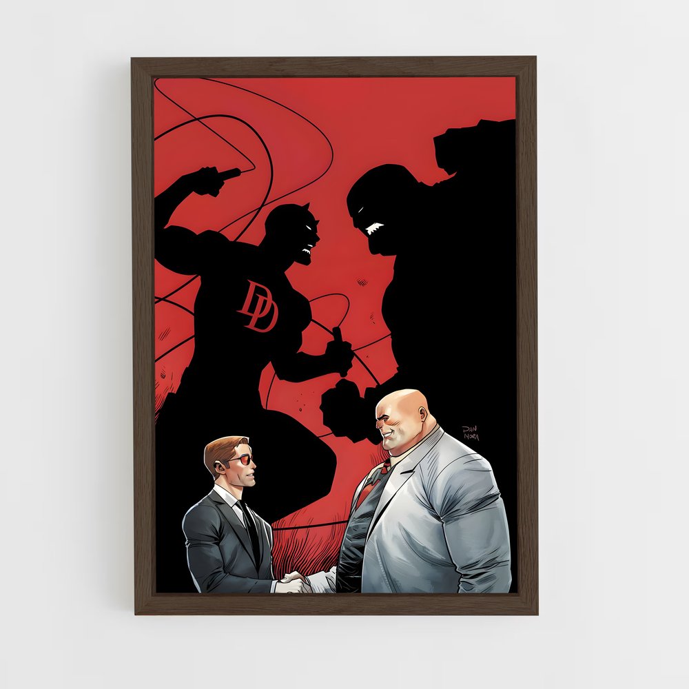 ap-kingpin daredevil-1 cadre Bois foncé