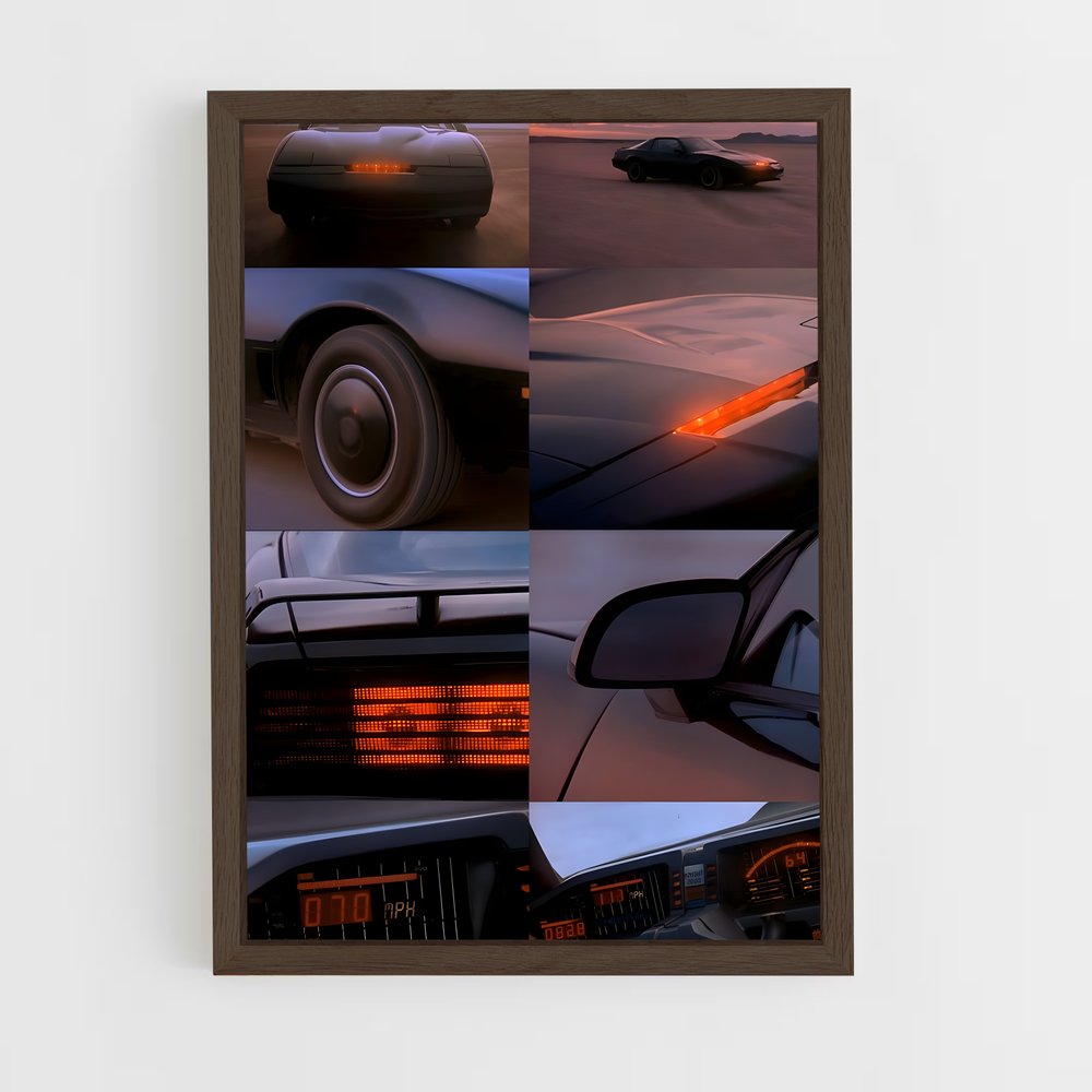 ap-kitt knight rider-1 cadre Bois foncé