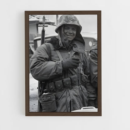 ap-korean war-7 cadre Bois foncé