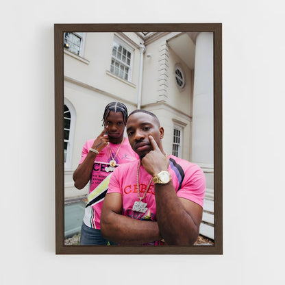 ap-krept and konan-3 cadre Bois foncé