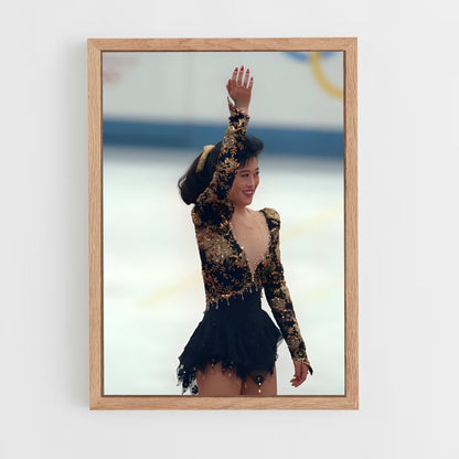 ap-kristi yamaguchi-3 cadre Bois clair