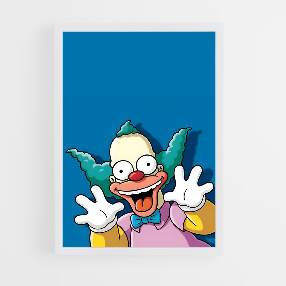 ap-krusty the clown-1 cadre Blanc
