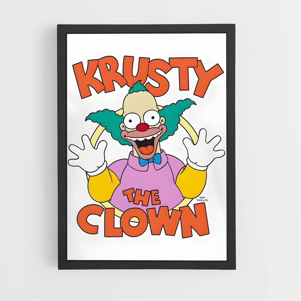 ap-krusty the clown-2 cadre Noir