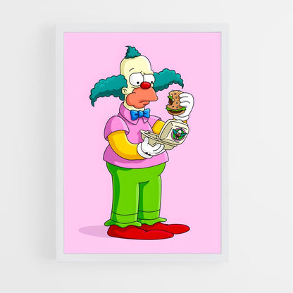 ap-krusty the clown-3 cadre Blanc