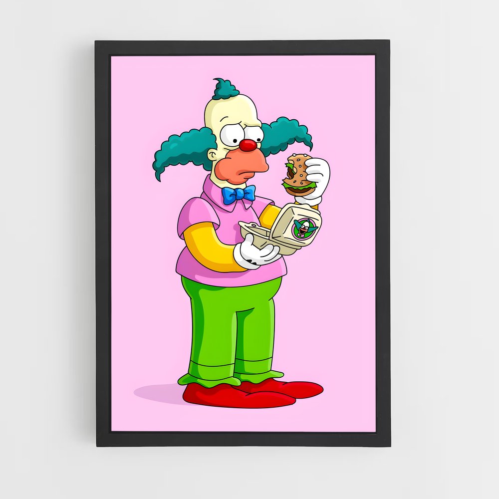 ap-krusty the clown-3 cadre Noir