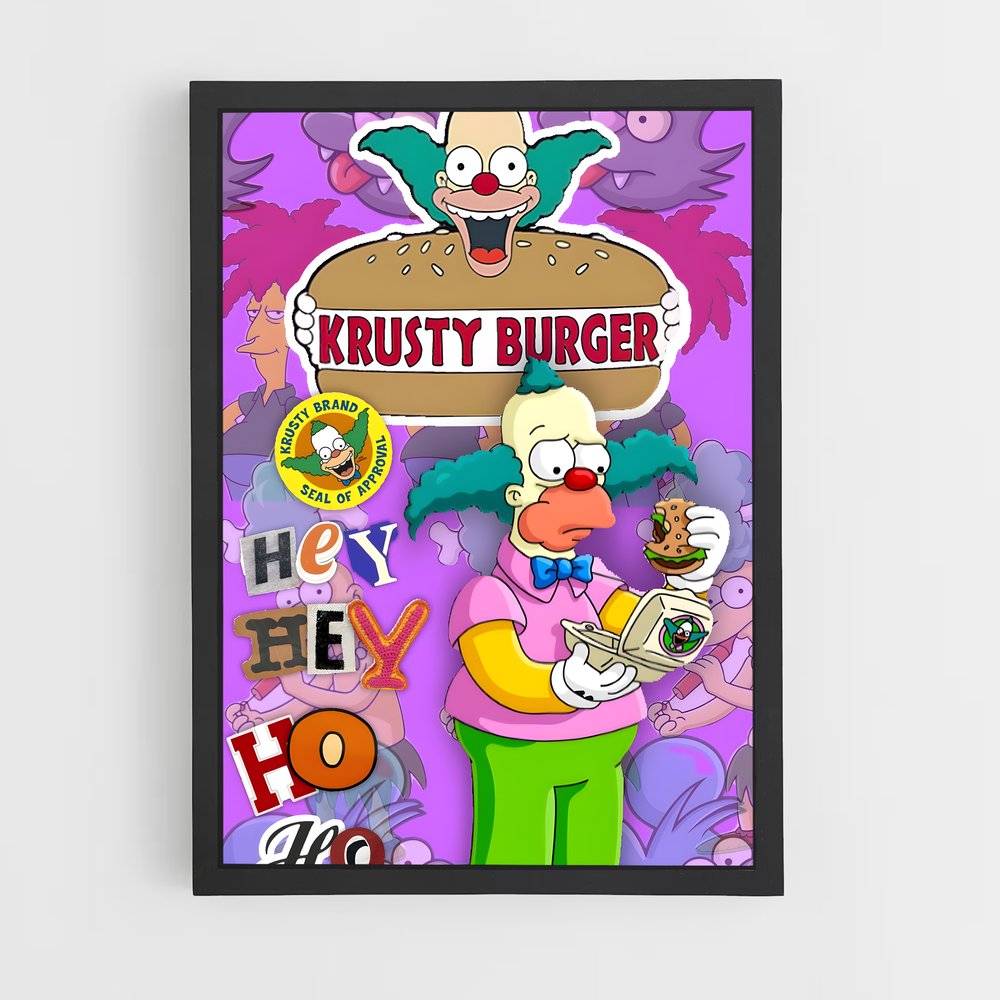 ap-krusty the clown-4 cadre Noir