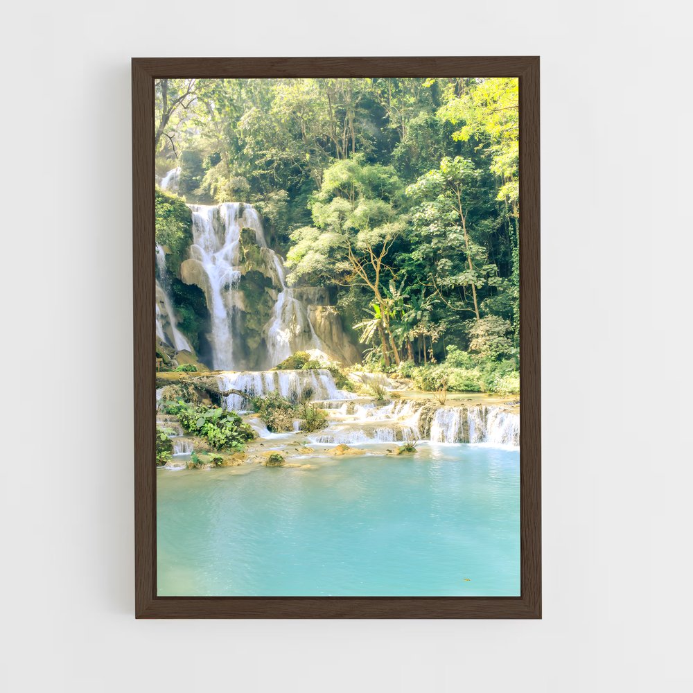 ap-kuang si falls-7 cadre Bois foncé