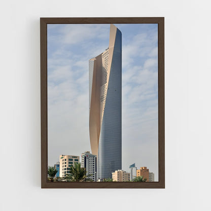 ap-kuwait city-8 cadre Bois foncé