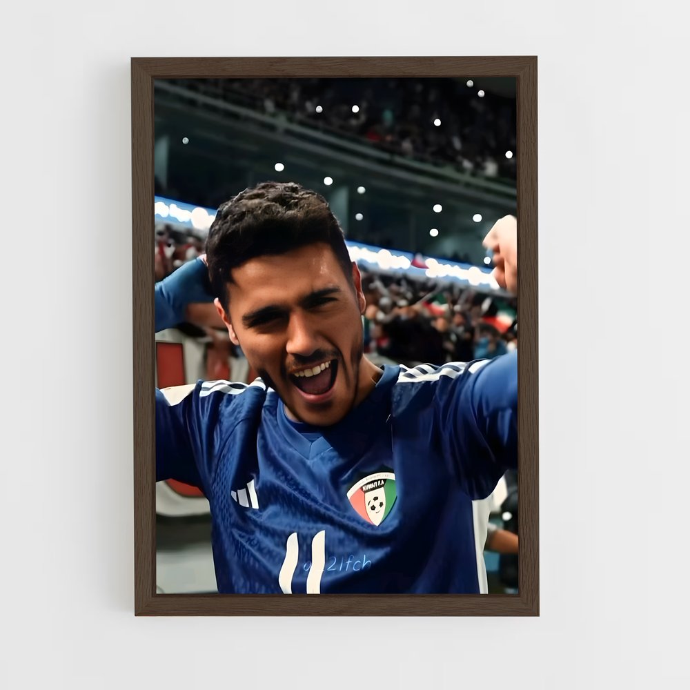 ap-kuwait national football team-1 cadre Bois foncé