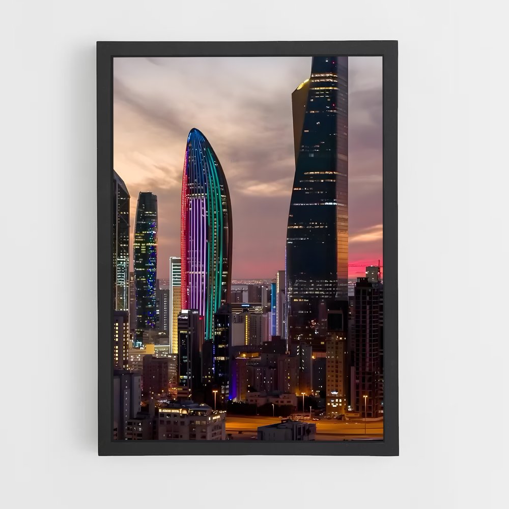 ap-kuwait towers-1 cadre Noir