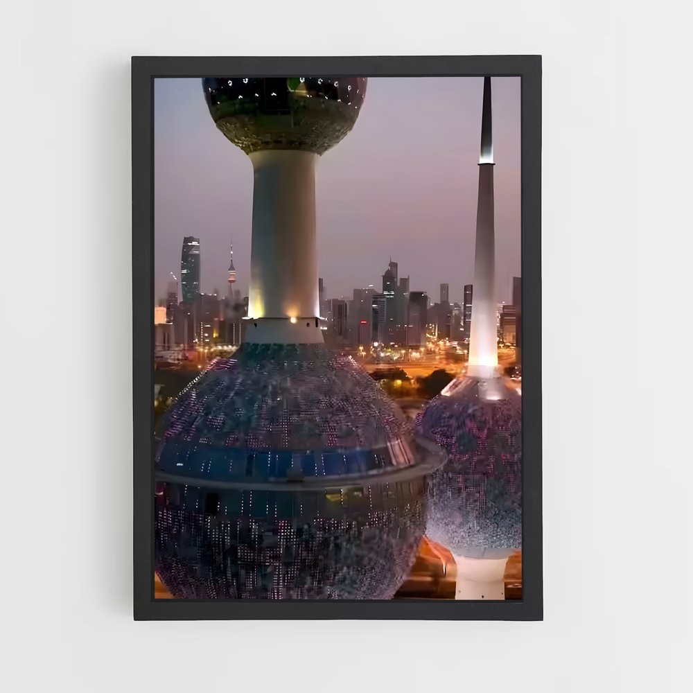ap-kuwait towers-3 cadre Noir