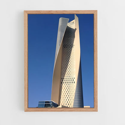 ap-kuwait towers-6 cadre Bois clair