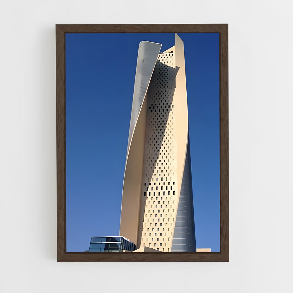 ap-kuwait towers-6 cadre Bois foncé