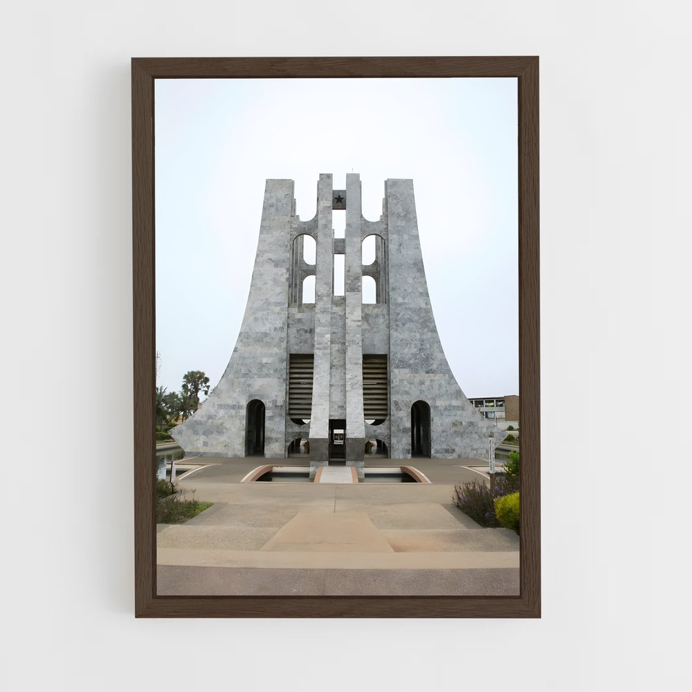 ap-kwame nkrumah mausoleum-6 cadre Bois foncé