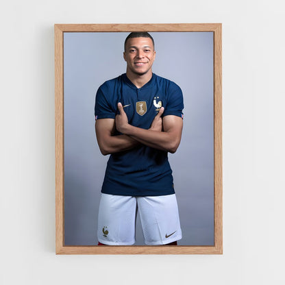 ap-kylian mbappe-10 cadre Bois clair