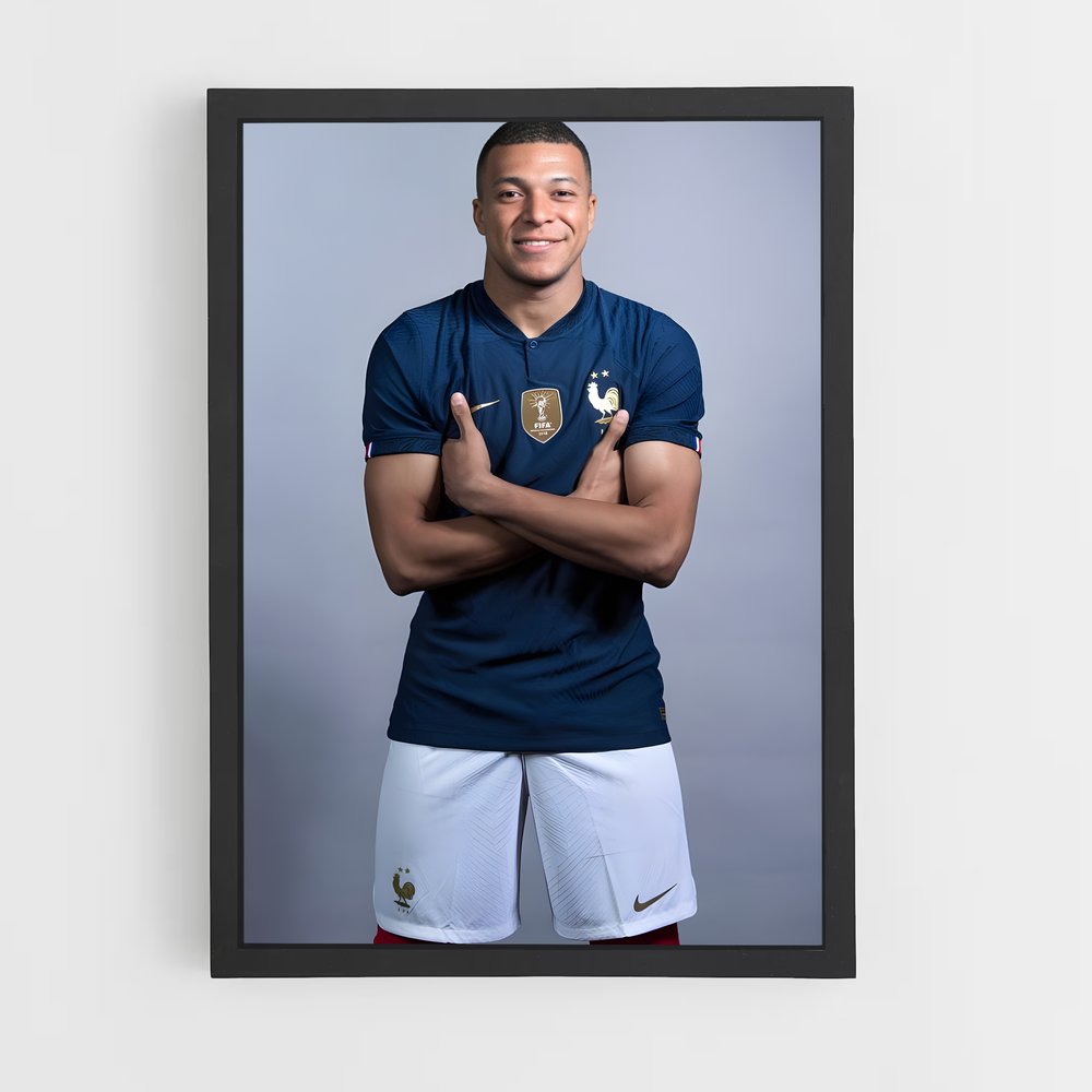 ap-kylian mbappe-10 cadre Noir