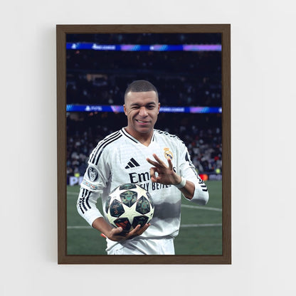 ap-kylian mbappe-4 cadre Bois foncé