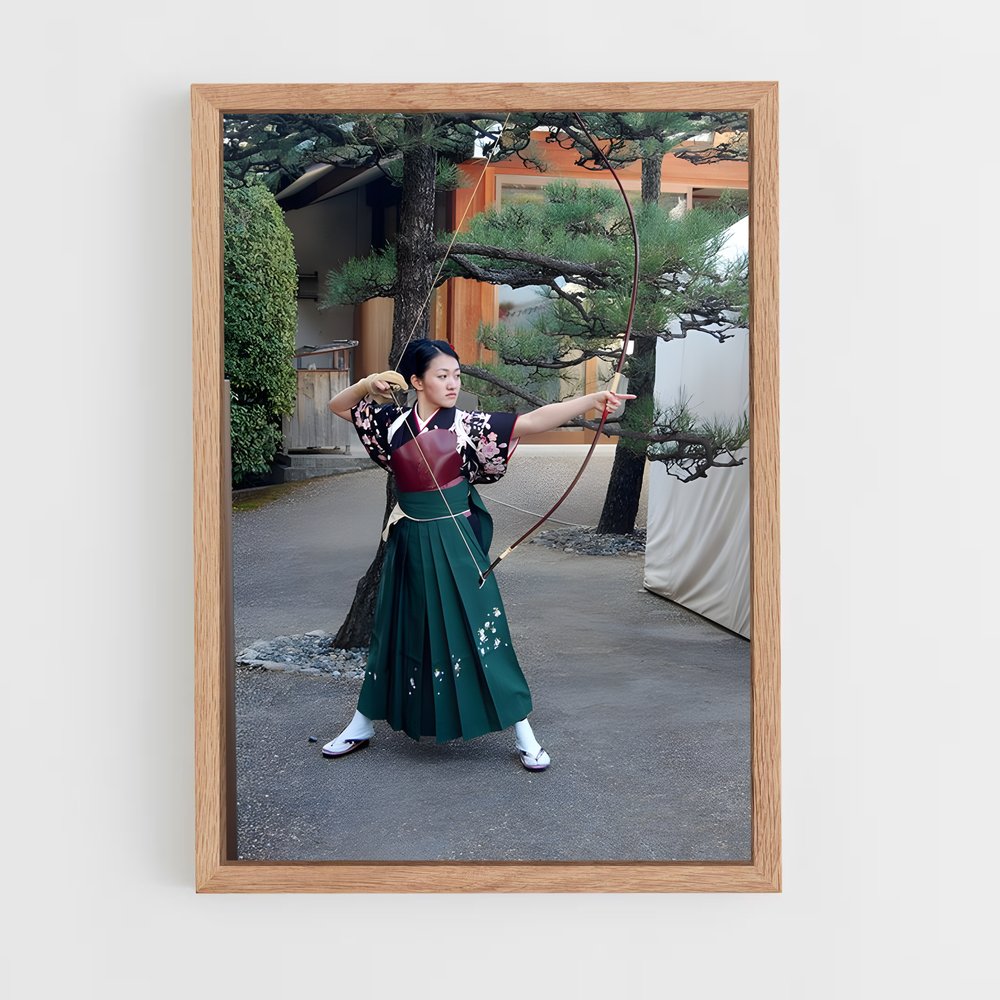 ap-kyudo japanese archery-6 cadre Bois clair