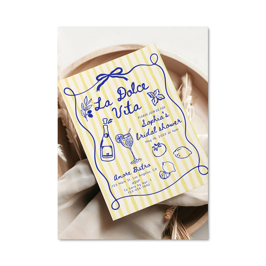Poster Invitation en Couleurs