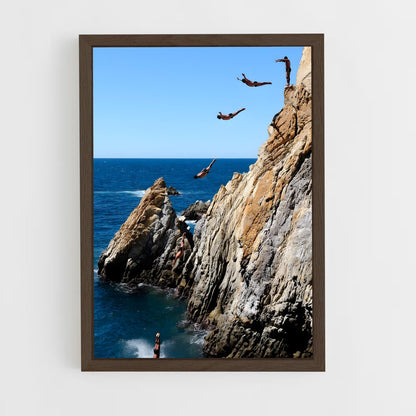 ap-la quebrada acapulco-3 cadre Bois foncé