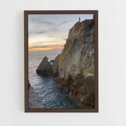 ap-la quebrada acapulco-6 cadre Bois foncé