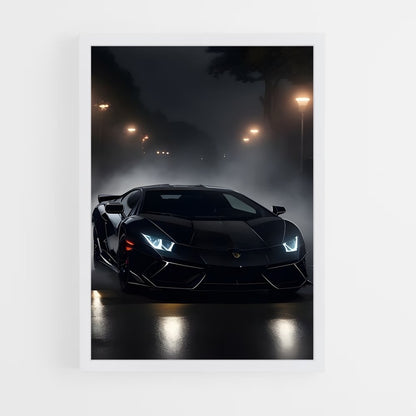 ap-la voiture noire-4 cadre Blanc