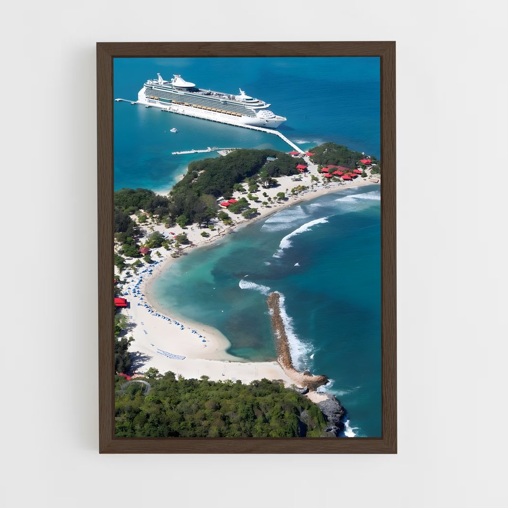 ap-labadee-3 cadre Bois foncé