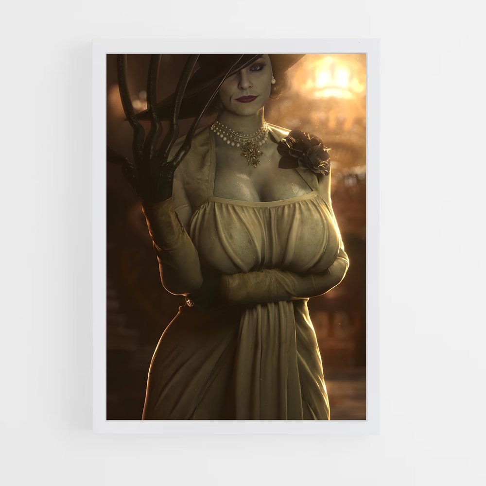 ap-lady dimitrescu-4 cadre Blanc