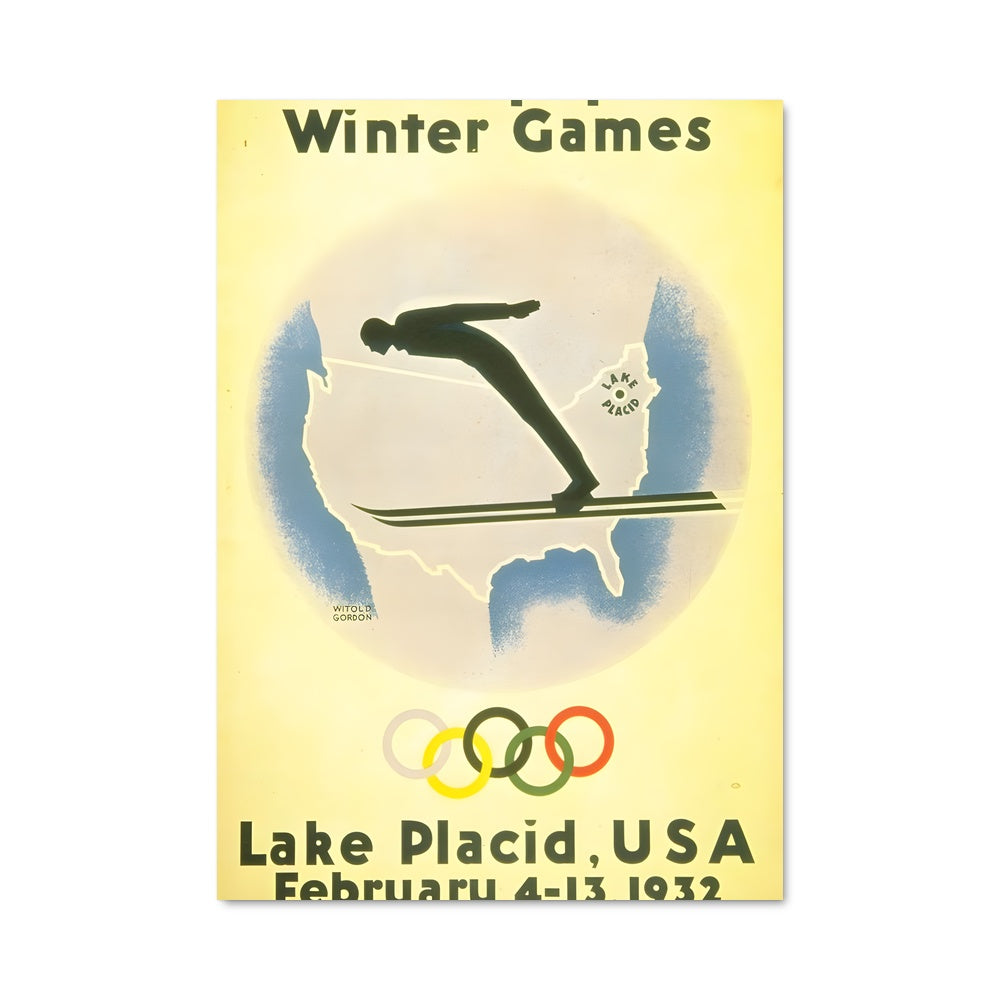 Poster Olympiades de Glace 1932