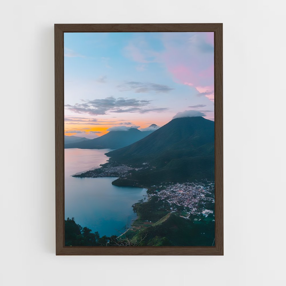 ap-lake atitlan-1 cadre Bois foncé