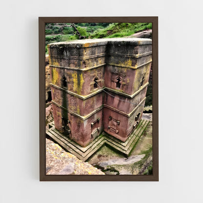 ap-lalibela rock churches-2 cadre Bois foncé