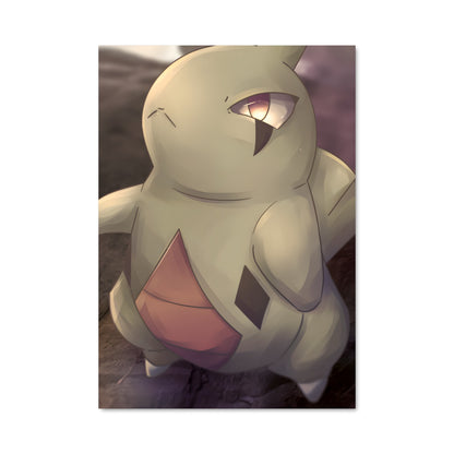 Poster Larvitar sur un Rocher