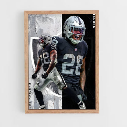 ap-las vegas raiders-2 cadre Bois clair