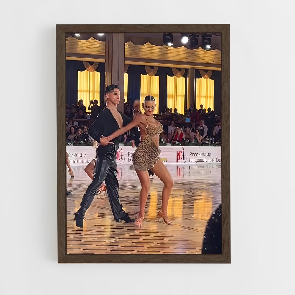 ap-latin american showdance-3 cadre Bois foncé