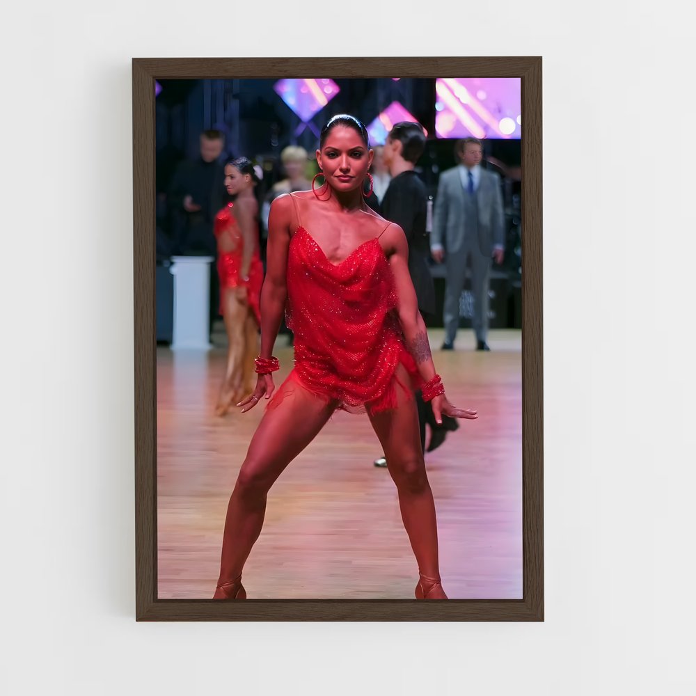 ap-latin american showdance-8 cadre Bois foncé