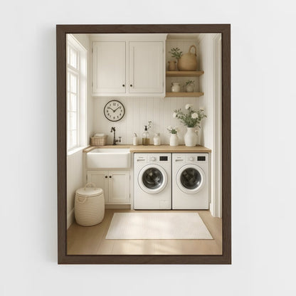 ap-laundry room-3 cadre Bois foncé