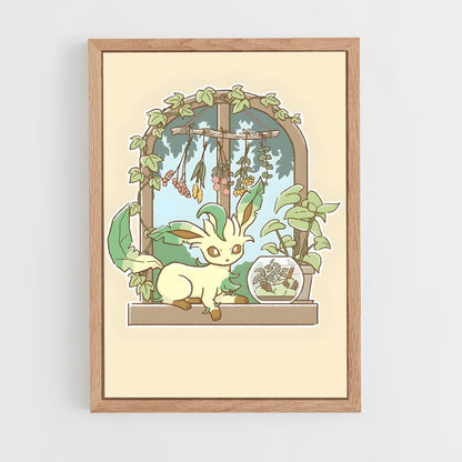 ap-leafeon-11 cadre Bois clair