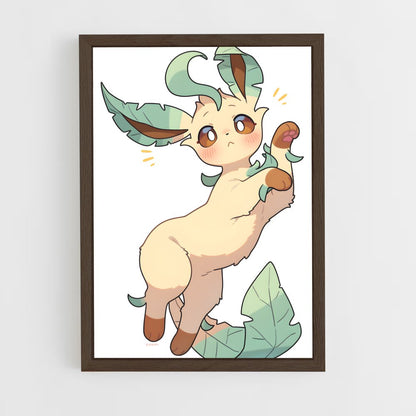 ap-leafeon-6 cadre Bois foncé